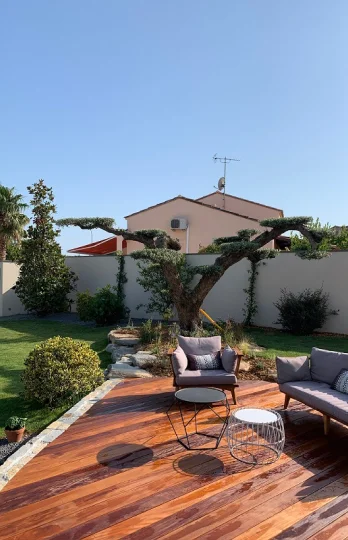 jardin géométrique à Lunel Viel près de Montpellier dans l'Hérault 34