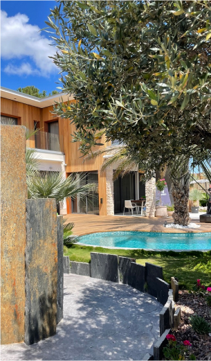 création de jardins paysager à Lunel Viel près de Montpellier dans l'Hérault 34