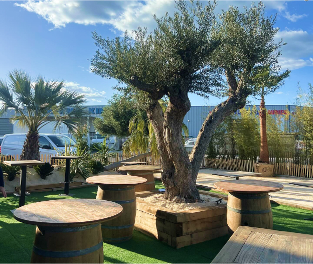 amènagement de plages privées à Lunel Viel près de Montpellier dans l'Hérault 34